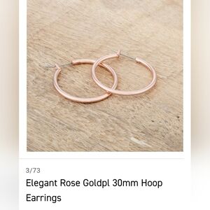 Rose Gold Hoop Earrings